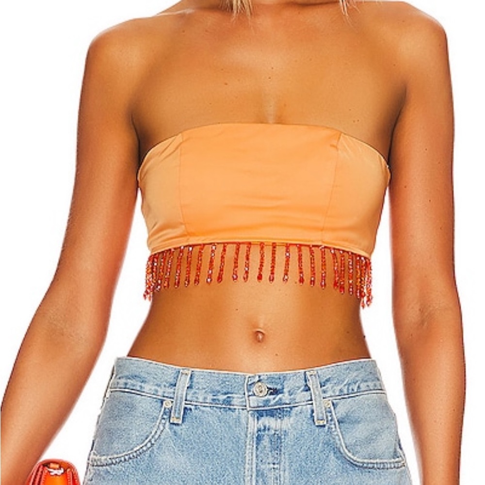 Revolve beaded crop top